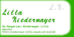 lilla niedermayer business card